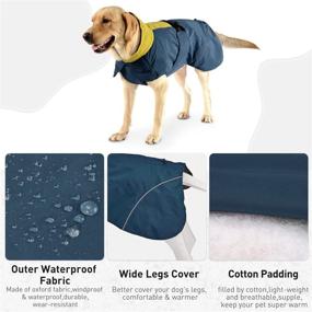 img 2 attached to Cozy Warm Dog Winter Coat for Medium to Large Dogs - Waterproof and Windproof Snowproof Dog Cold Weather Jacket with Quick-Release Buckle - Reflective Dog Clothes for Outdoor Walking, Hiking, and Travel