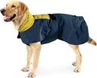 cozy warm dog winter coat for medium to large dogs - waterproof and windproof snowproof dog cold weather jacket with quick-release buckle - reflective dog clothes for outdoor walking, hiking, and travel логотип