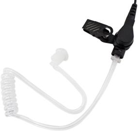 img 1 attached to 🔍 abcGoodefg FBI Style Surveillance Covert Headset Earpiece Mic for HYT (Hytera) & Motorola Radios - Compatible with CLS1110, CLS1410, CP200, and more