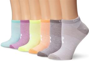 img 4 attached to 🧦 Top-Quality Under Armour Women's Essential No Show Socks, 6-Pairs – Ultra Comfort and Durability!