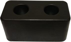 img 1 attached to 🚛 High-Quality Rubber Molded Dock Bumper: Ideal for Trucks, Trailers & Loading Bays - 3"x6"x3.25