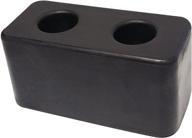 🚛 high-quality rubber molded dock bumper: ideal for trucks, trailers & loading bays - 3"x6"x3.25 logo