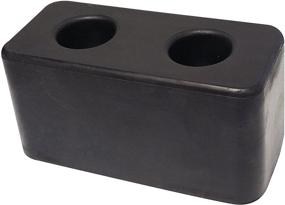 img 2 attached to 🚛 High-Quality Rubber Molded Dock Bumper: Ideal for Trucks, Trailers & Loading Bays - 3"x6"x3.25
