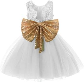 img 2 attached to 🌸 Exquisite 0-12 Years Baby Flower Girl Dress for Unforgettable Weddings