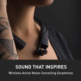 img 1 attached to 🎧 Phiaton BT 100 NC Black - Wireless Bluetooth Neckband Earphones with Active Noise Cancellation and Built-in Mic