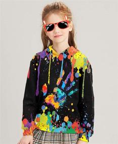 img 1 attached to 👕 Colorful Unisex Hoodies: Hgvoetty Sweatshirts for Boys' Clothing