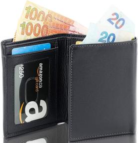 img 1 attached to Extra Capacity Trifold Wallet for Men: Stylish Men's Accessory for Wallets, Card Cases & Money Organizers