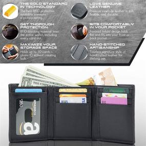 img 3 attached to Extra Capacity Trifold Wallet for Men: Stylish Men's Accessory for Wallets, Card Cases & Money Organizers