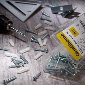 img 1 attached to 🔩 Ribbed Plastic Drywall Anchor Masonry Fasteners: Reliable and Versatile Wall Mounting Solution