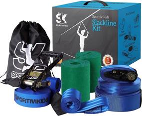 img 4 attached to Sportivikids Slackline Training Protectors Backyard