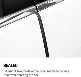 img 1 attached to 🚗 CloudBuyer Car Door Edge Guards - 33Ft Universal Fit Rubber U Shape Trim for Car Door Edge Protection - Black (No Glue Required)