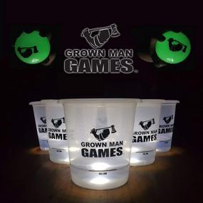 img 4 attached to 🌙 Glow-in-the-Dark Yard Pong for Adults