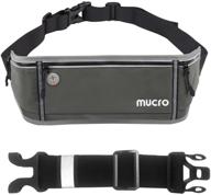 🏃 versatile running fanny pack: reflective waist bags for men and women - stylish waistband with phone holder, money pouch, and more! logo