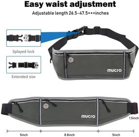 img 2 attached to 🏃 Versatile Running Fanny Pack: Reflective Waist Bags for Men and Women - Stylish Waistband with Phone Holder, Money Pouch, and More!