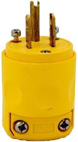 img 1 attached to 💡 Leviton 515PV Grounding Plug Yellow - 15 Amp, 125 Volt: Essential Electrical Accessory