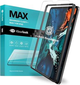img 4 attached to 📱 Klearlook Tempered Glass Screen Protector for 2020/2018 i'Pad Pro 12.9 inch - Matte, Face ID & i'Pad Pencil Compatible