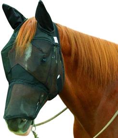 img 2 attached to 🐴 Cashel Quiet Ride Fly Mask with Ears and Extended Nose