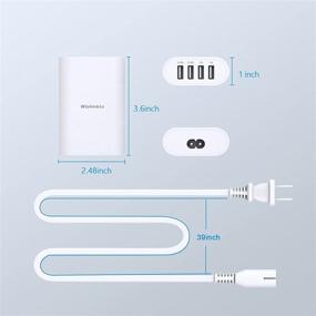 img 1 attached to Wishinkle Multi Port Desktop Charger Charging