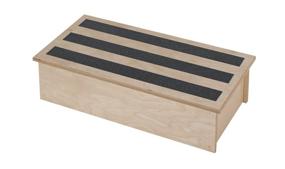 img 1 attached to 🪑 Childcraft 6 inch Non-Skid Step Stool - 23" Width, 11.75" Length - Natural Wood