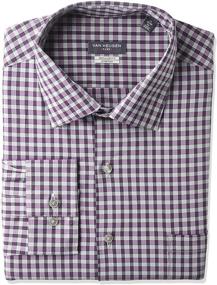 img 1 attached to 👔 Blueberry Regular Stretch Shirt by Van Heusen