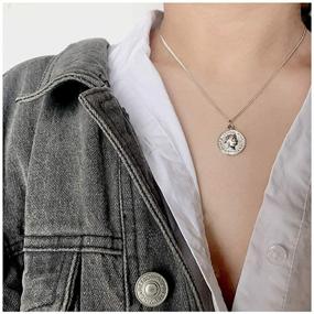 img 3 attached to 💎 Reversible Sterling Goddess Worship Necklace: Exquisite Keepsake for Girls' Jewelry, Inspired by Celebrities