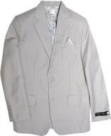 👔 boys' clothing: johnnie lene dress blazer jacket – fashionably timeless style! logo