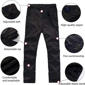 img 2 attached to ADANIKI Waterproof Climbing Convertible Trousers Outdoor Recreation and Hiking & Outdoor Recreation Clothing