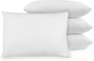 biopedic - 38680 4-pack bed pillows with enhanced ultra-fresh anti-odor technology, standard size, white logo