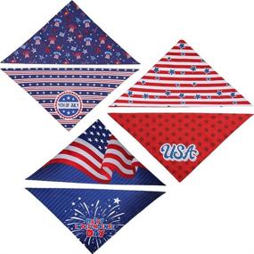 img 4 attached to Lamphyface Bandanas American Independence Reversible