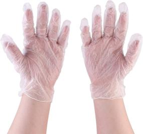 img 4 attached to 🧤 100/Box Extra Large PVC Industrial Disposable Gloves - Durable Plastic Material