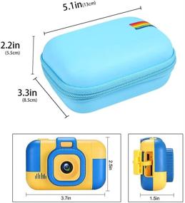 img 3 attached to 📷 Protective Blue Camera Case for SUZIYO, ASIUR, Aeurnphe, PandyCare Dual Lens Kids Camera - Ideal Birthday Toy or Gift (Case Only)