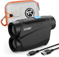 🏌️ golf rangefinder usb charging by acegmet - 650 yards, flag lock, pulse vibration, fast focus, continuous scan, slope logo