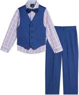 classy and trendy: tommy hilfiger boys' 4 piece formal suit vest in suits & sport coats logo