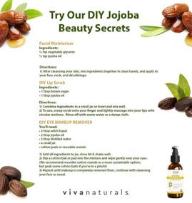 img 2 attached to 🌿 Revitalize Your Skin and Hair with 100% Pure Certified Organic Jojoba Oil - Ideal for DIY Skincare, Polishes, Masks, and More - 4 oz
