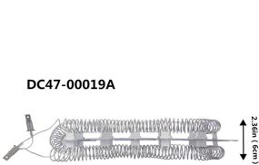 img 2 attached to Samsung Dryer Repair Kit: DC47-00019A Heating Element, DC96-00887A Thermal Fuse, DC47-00016A Fuse, DC47-00018A Thermostat Replacement