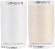 gutermann sew-all thread bundle: egg shell & nu-white 2-pack - 547 yards each logo