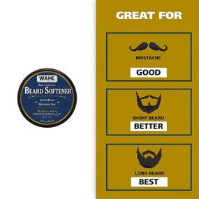 img 1 attached to Wahl Beard Creme: Soften, Moisturize, and Condition Facial Hair - Essential Oils for Men's Grooming (Model 805615A)