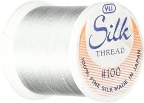 img 1 attached to 🧵 Premium YLI Corporation 202-10-269 Silk Thread - 200m, 100 Weight - Light Silver - High Quality and Versatile