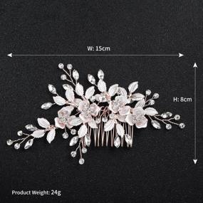 img 1 attached to Sliver Crystal Wedding Accessories Bridesmaids Hapibuy