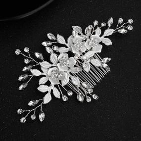 img 3 attached to Sliver Crystal Wedding Accessories Bridesmaids Hapibuy
