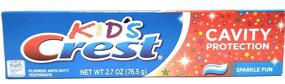 img 3 attached to Набор зубной пасты Crest Kids Sparkle Fun с защитой от кариеса - 2.7 унции (3 штуки)