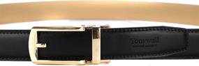 img 2 attached to Tonywell Leather Ratchet Buckle Perfect Men's Accessories and Belts