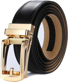 img 4 attached to Tonywell Leather Ratchet Buckle Perfect Men's Accessories and Belts