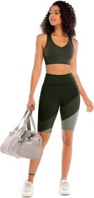 img 2 attached to 🩳 Fancyskin High Waist Yoga Shorts: Stylish Tummy Control Sport Shorts with Pockets for Women