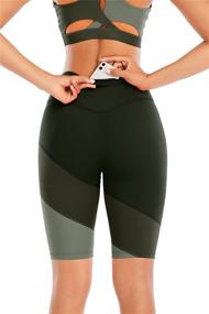 img 3 attached to 🩳 Fancyskin High Waist Yoga Shorts: Stylish Tummy Control Sport Shorts with Pockets for Women