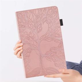 img 1 attached to Buy Pefcase iPad Mini 5 Case - Multi-Angle Viewing Folio Smart PU Leather Cover in Rose Gold
