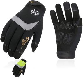 img 4 attached to 🧤 Thinsulate Waterproof Fluorescent Vgo Touchscreen Occupational Health & Safety Products