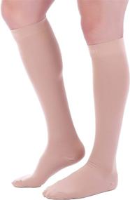 img 1 attached to 🧦 Doc Miller Premium Compression Socks: Strong Support for Shin Splints & Varicose Veins - 1 Pair, 20-30mmHg for Effective Recovery