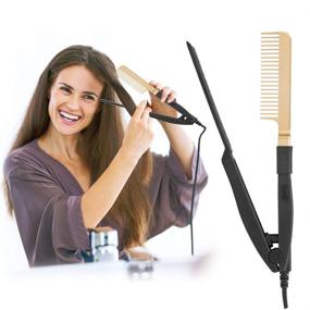 img 4 attached to Electrical Straightening Hair Comb Professional