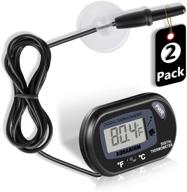 🐠 lcd digital aquarium thermometer by neptonion - suction cup fish tank temperature sensor for fish, reptiles, lizards, and turtles logo